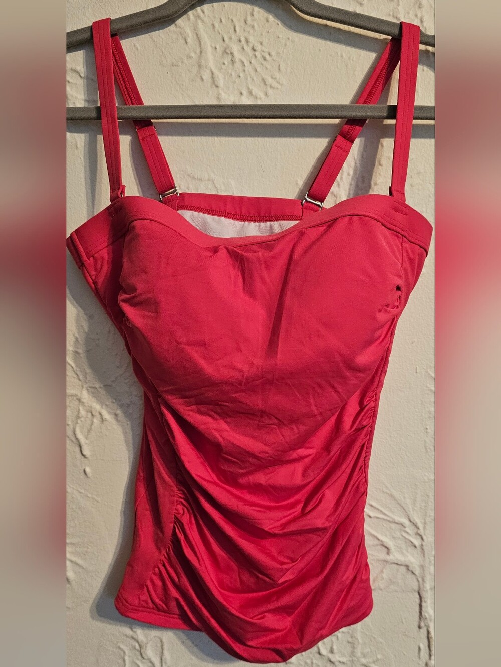 Lands' End Tankini Top Hot Pink Women's NWT Size 4